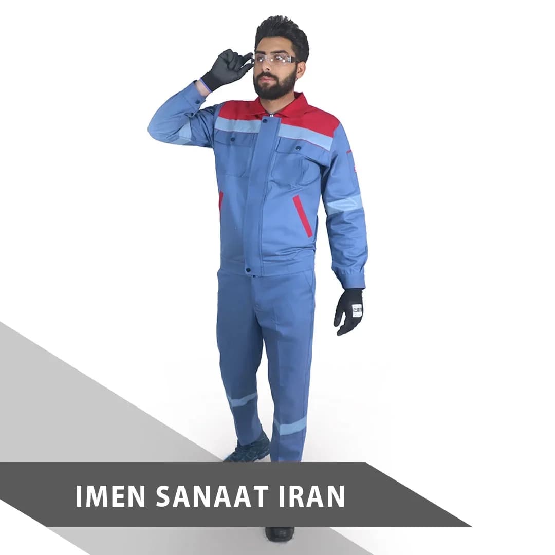 لباس کار مردانه ایمن صنعت ایران کد 875 — تصویر ۲