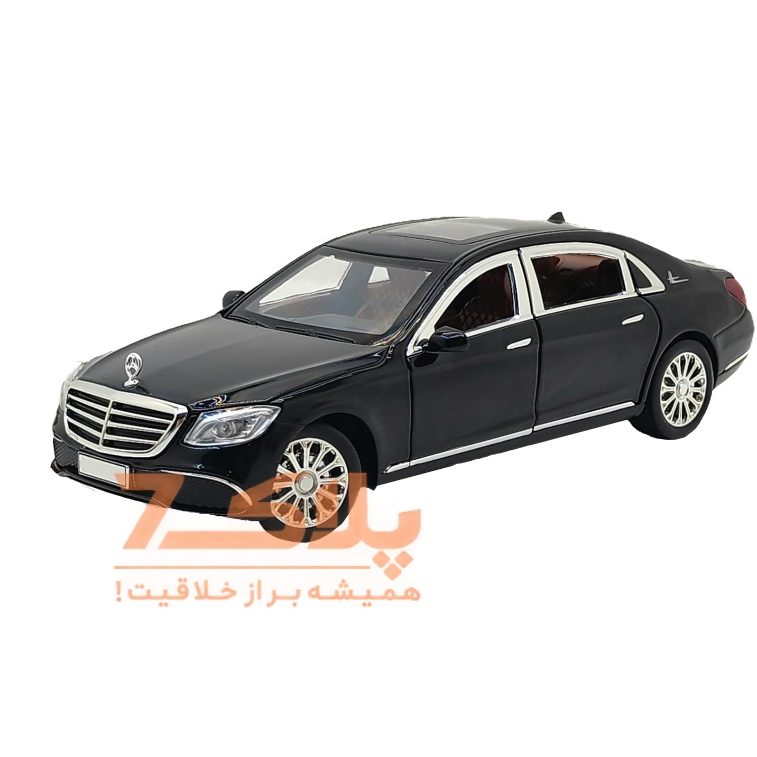 ماشین بازی ناب سل مدل فلزی چراغ دار طرح BENZ E300
