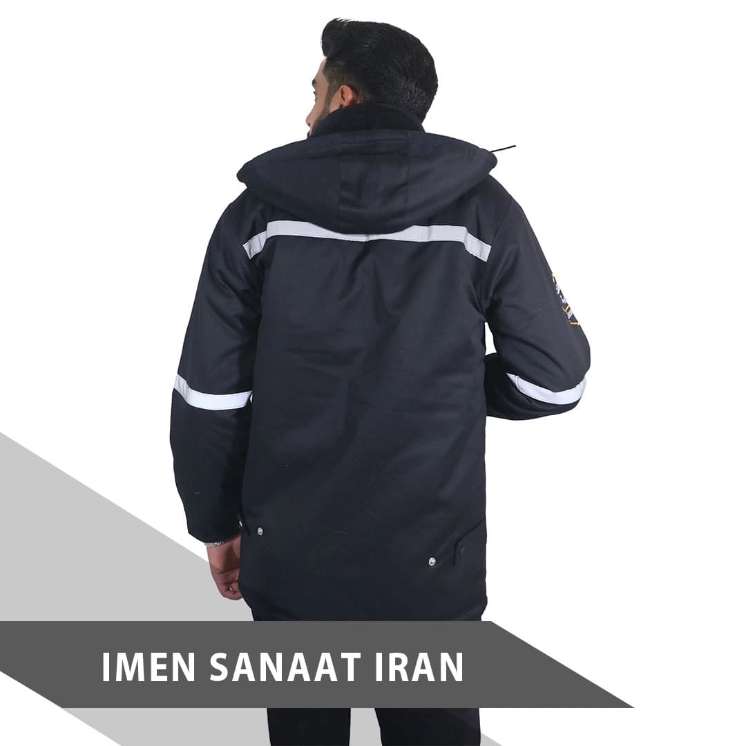 لباس کار کاپشن شبرنگدار مردانه کد 1090 — تصویر ۵