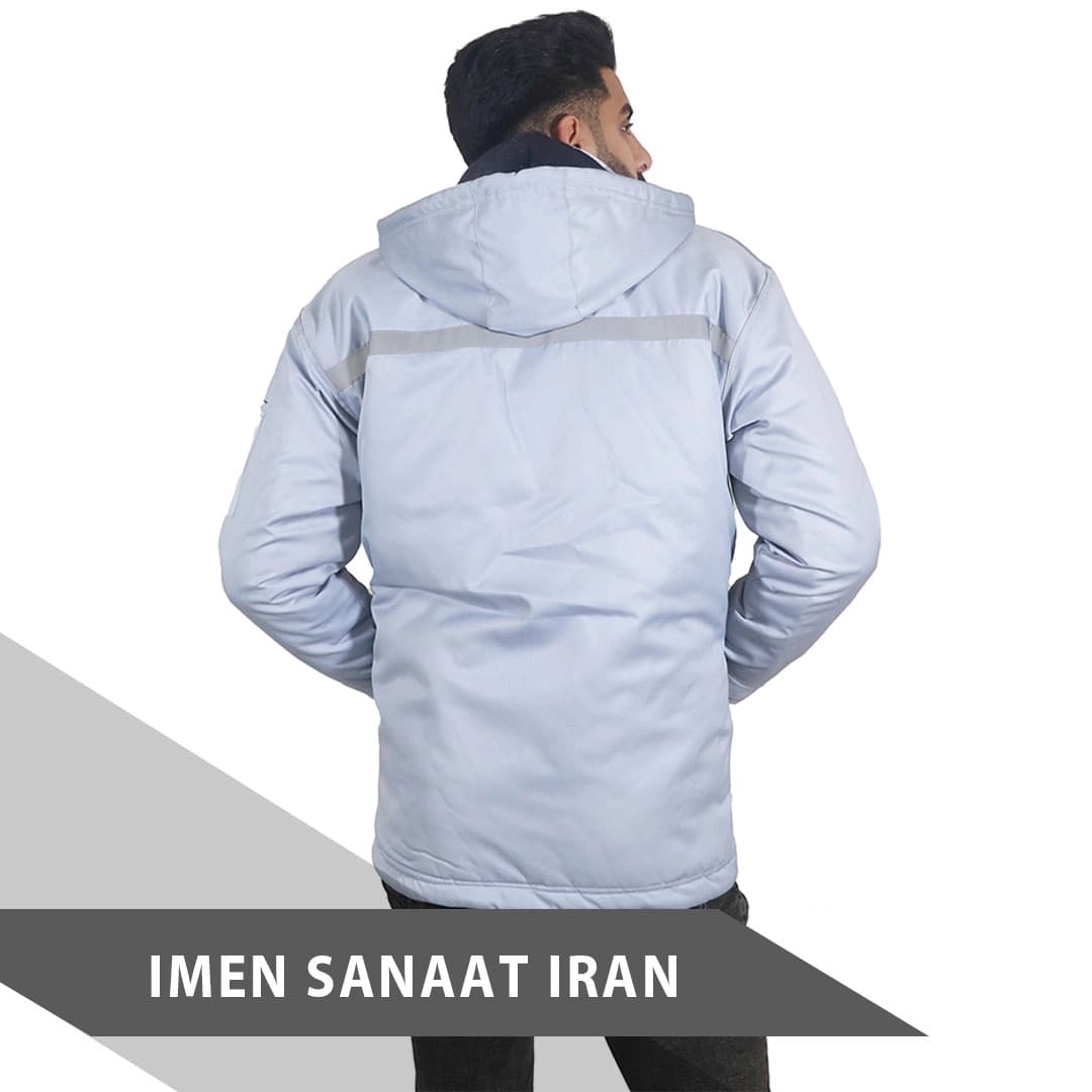 لباس کار اورکت استخونی کد 1083 — تصویر ۳