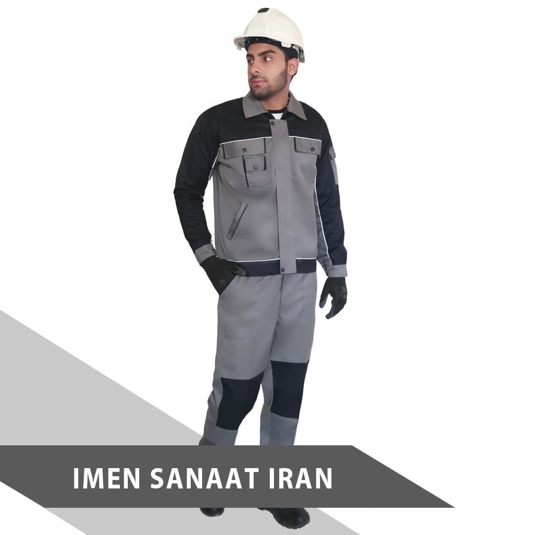 لباس کار آنکو رنگ طوسی کد 898