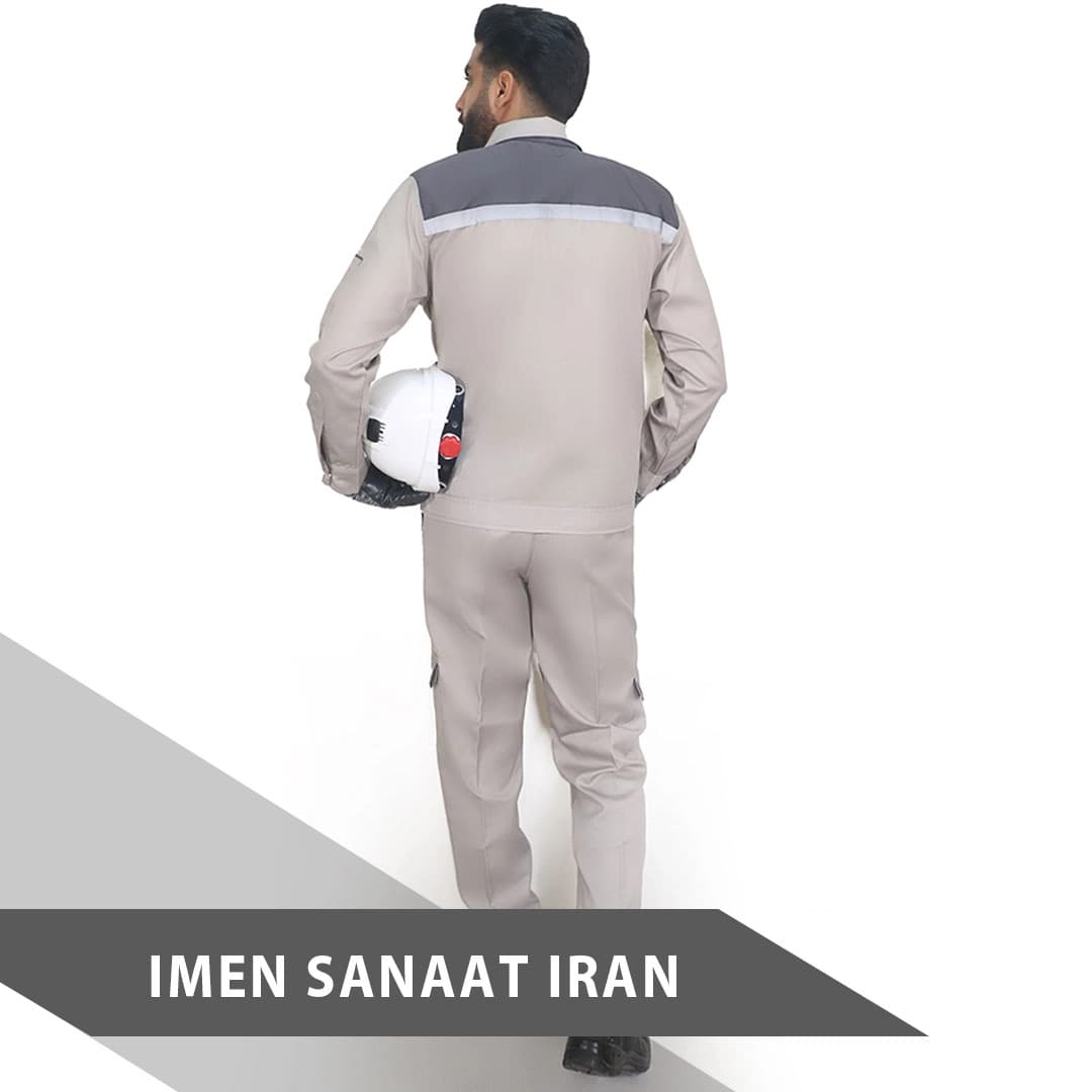 لباس کار شیک ویسکوز فلامنت ایمن صنعت ایران کد 328 — تصویر ۵