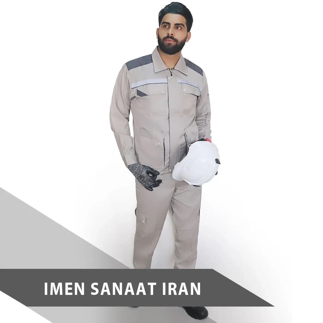 لباس کار شیک ویسکوز فلامنت ایمن صنعت ایران کد 328