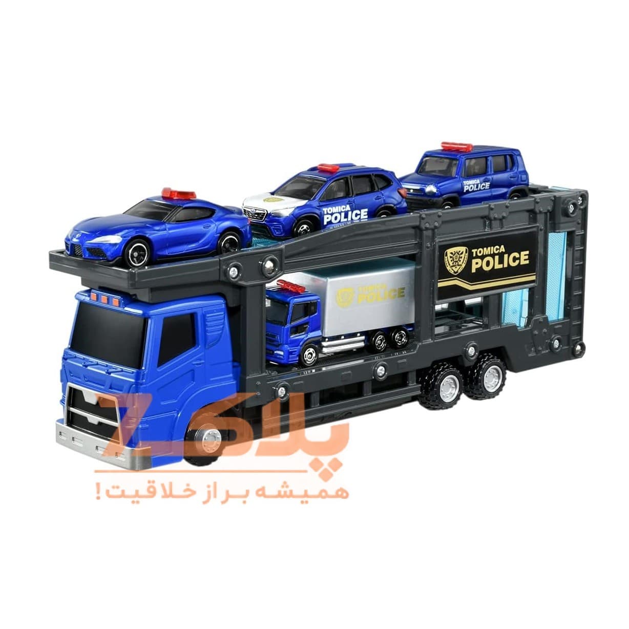 ماشین بازی تاکارا تامی مدل Police Station Carrier Car Set کد 175988 مجموعه 5 عددی — تصویر ۲
