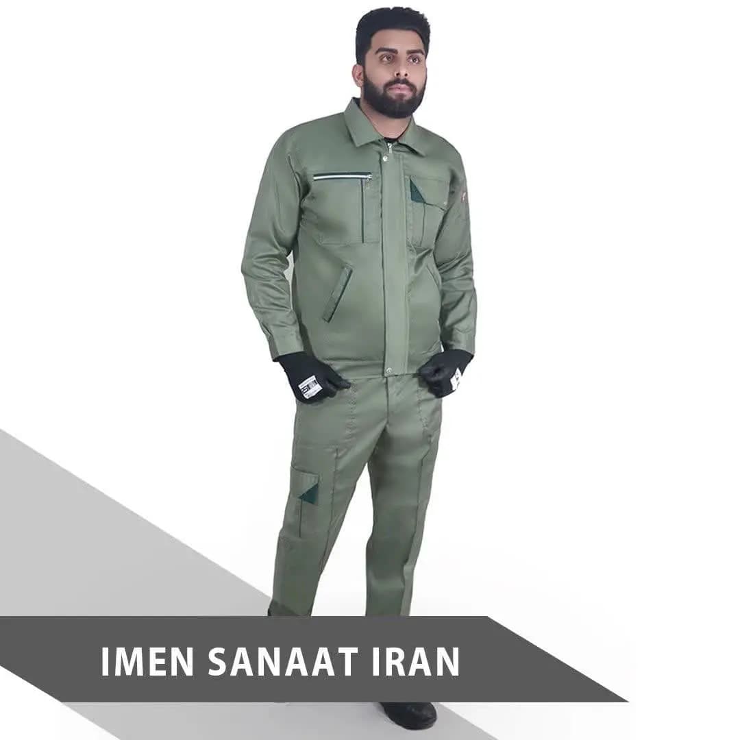 لباسکار طرح توسان سفارشی رنگ سبز کد 1017 — تصویر ۲