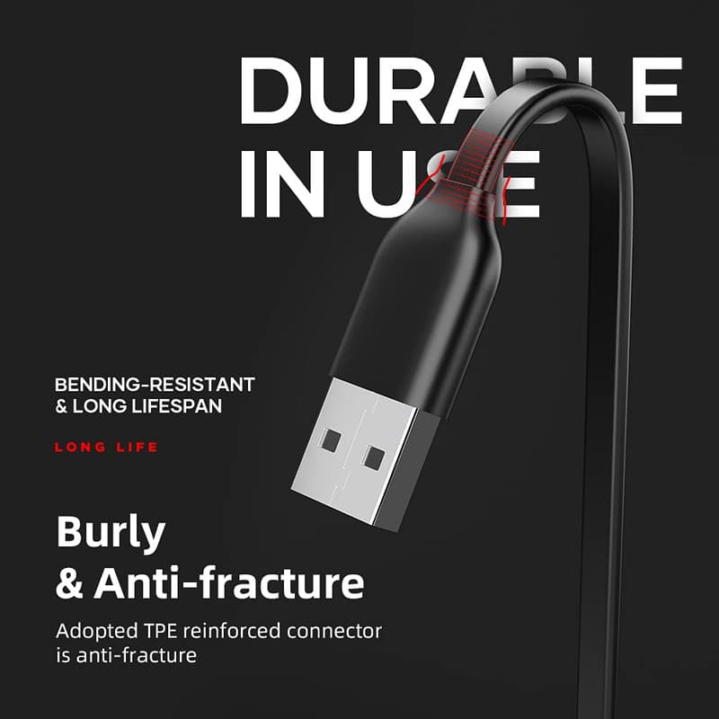 کابل تبدیل USB به لایتنینگ / USB-C / microUSB راک مدل G3 طول 1 متر — تصویر ۱۱