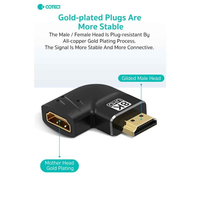 مبدل HDMI کوتتسی مدل 87605 نوع L-TYPE — تصویر ۹