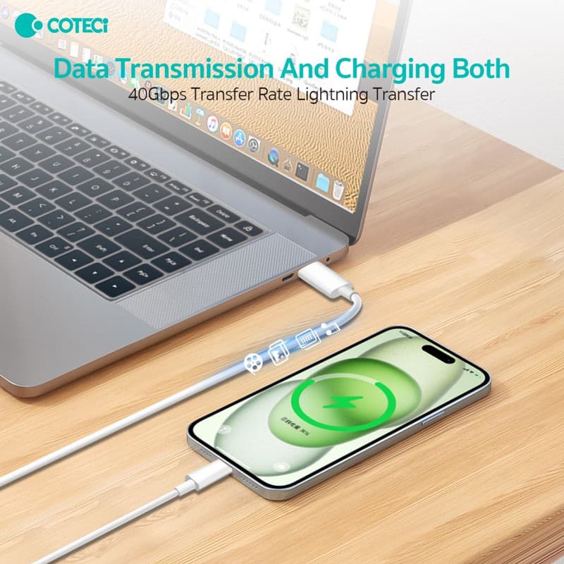 کابل تبدیل USB-C کوتتسی مدل 32117 طول 1.2متر — تصویر ۱۲