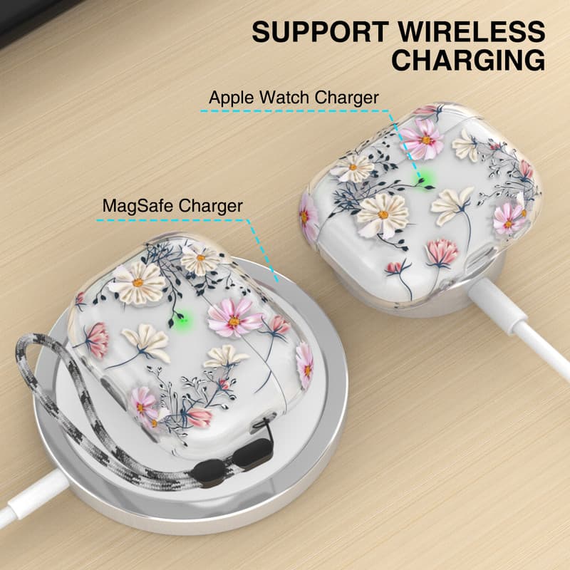کاور آها استایل مدل WE17 – Small Flower گل کوچک مناسب برای کیس اپل ایرپاد پرو 2 — تصویر ۶