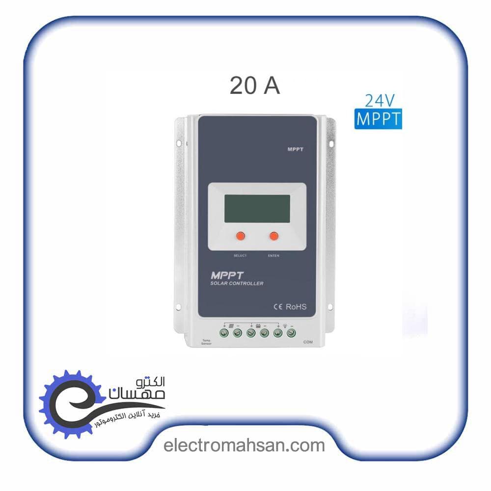 شارژ کنترلر خورشیدی ای پی اور 20آمپر 24 ولت مدل Tracer2210A سری MPPT