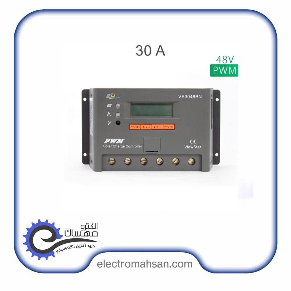 شارژ کنترلر خورشیدی ای پی اور 30آمپر 48 ولت مدل VS3048BN سری PWM — تصویر ۳