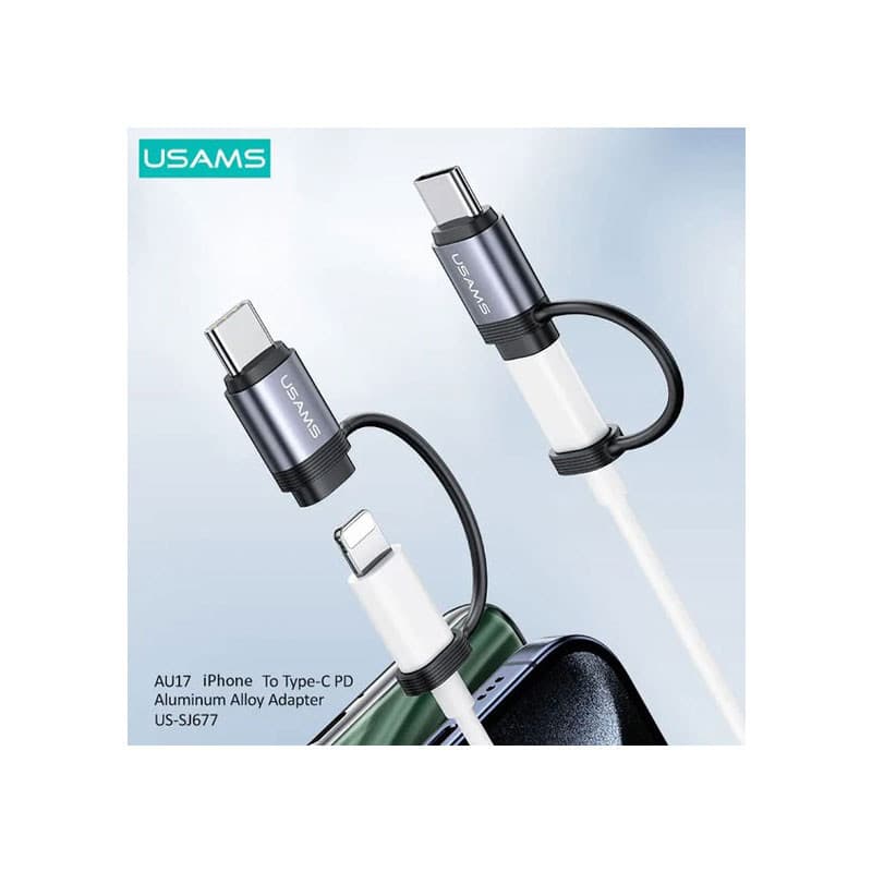 مبدل USB-C به لایتنینگ یوسمز مدل US-SJ677 — تصویر ۶