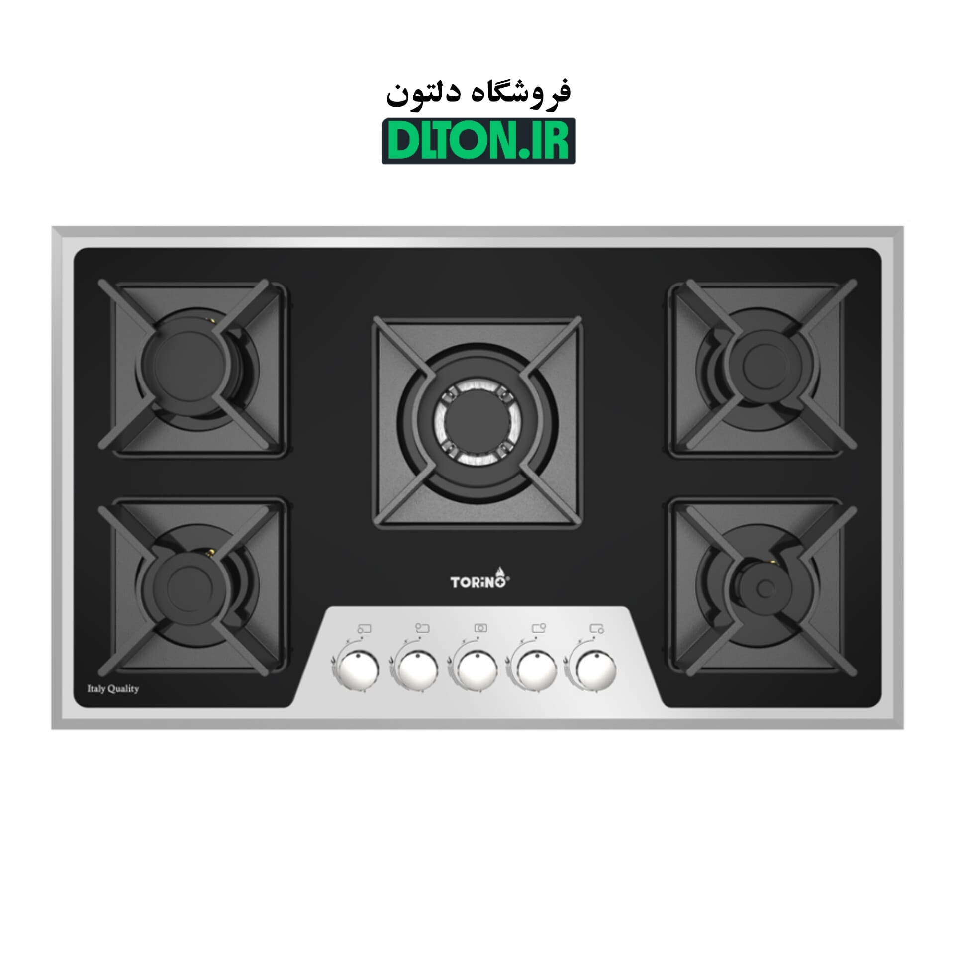 اجاق گاز شیشه‌ای تورینو پلاس +Torino مدل TG 503M آینه‌ای