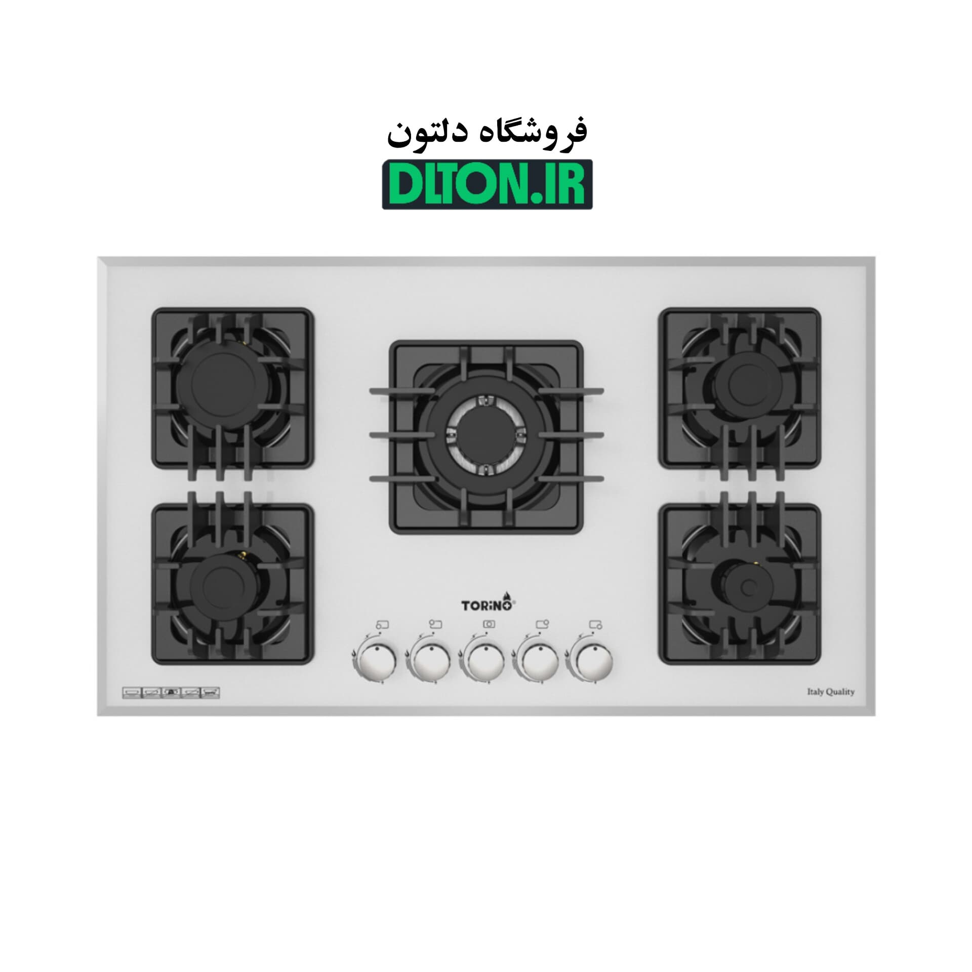 اجاق گاز شیشه‌ای تورینو پلاس +Torino مدل TG 501W