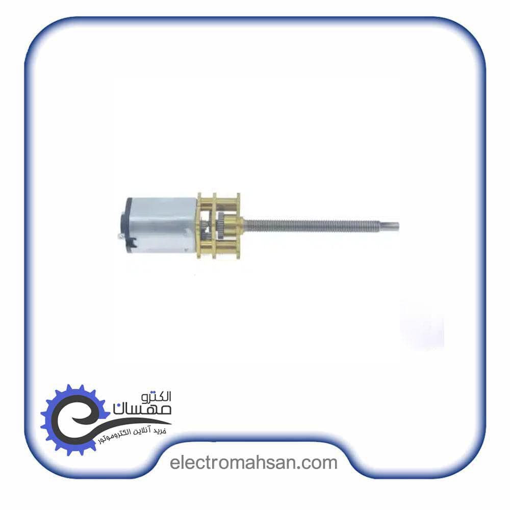 موتور دیسی گیربکس دار خطی 100 دور 12 ولت M3*34 مدل ZGA12 — تصویر ۳
