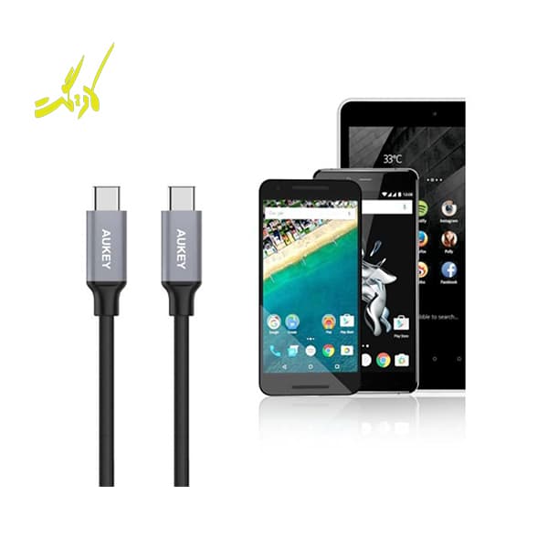 کابل تبدیل USB-C به USB-C آکی Aukey CB-CD5 — تصویر ۸