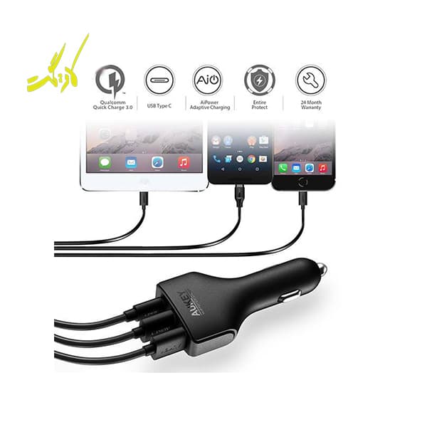 شارژر فندکی آکی مدل Aukey CC-Y3 — تصویر ۸