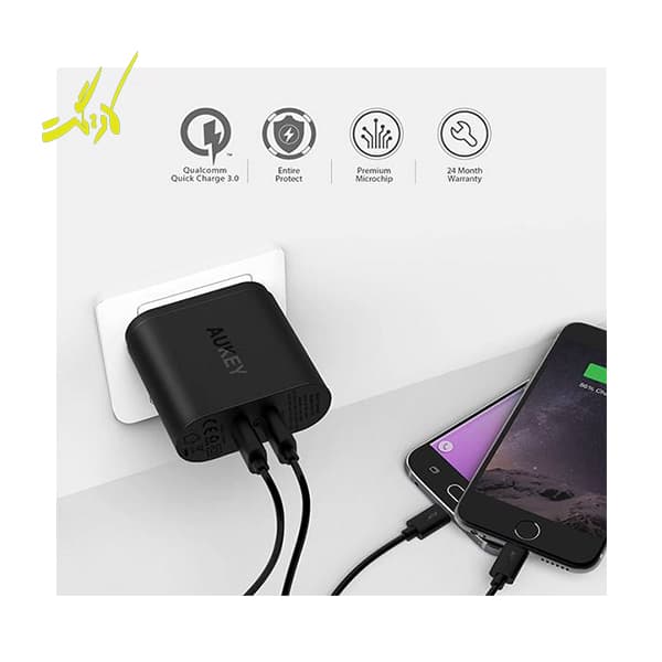 شارژر دیواری آکی مدل Aukey PA-T16 — تصویر ۴