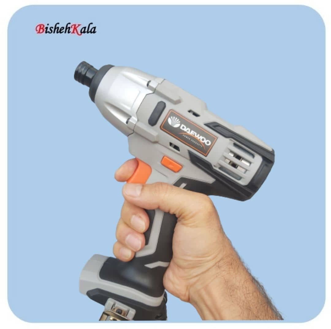 پیچ گوشتی شارژی ضربه ای DAEWOO دوو با باتری و شارژر 4 آمپر کد(2) — تصویر ۲