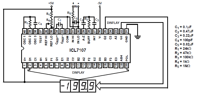 آی سی A/D ولتمتر ICL7107 — تصویر ۳