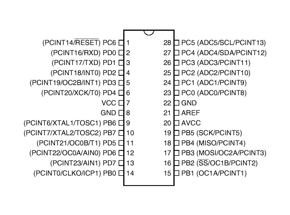میکروکنترلر ATMEGA88PA-PU DIP — تصویر ۵