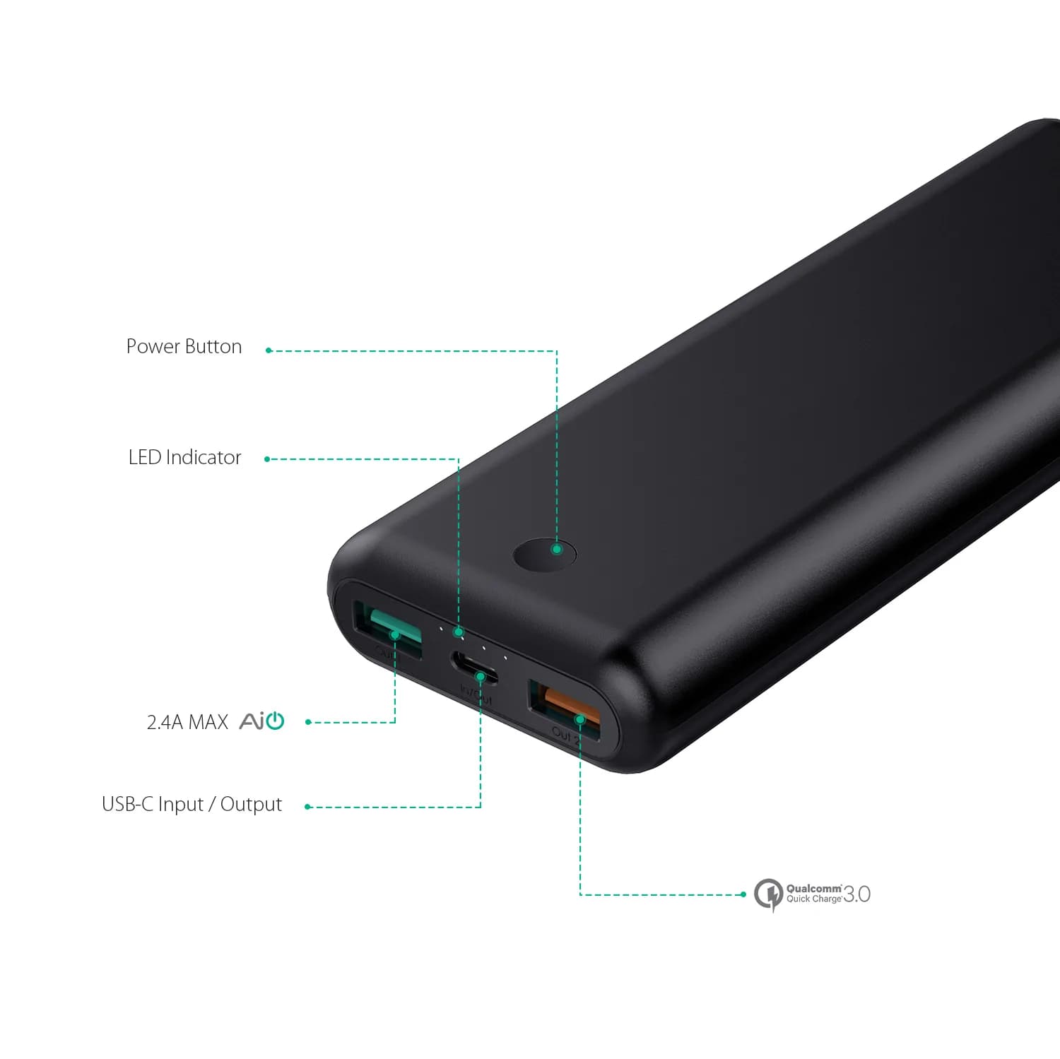 پاوربانک 20100mAh آکی Aukey PB-XD20 — تصویر ۷