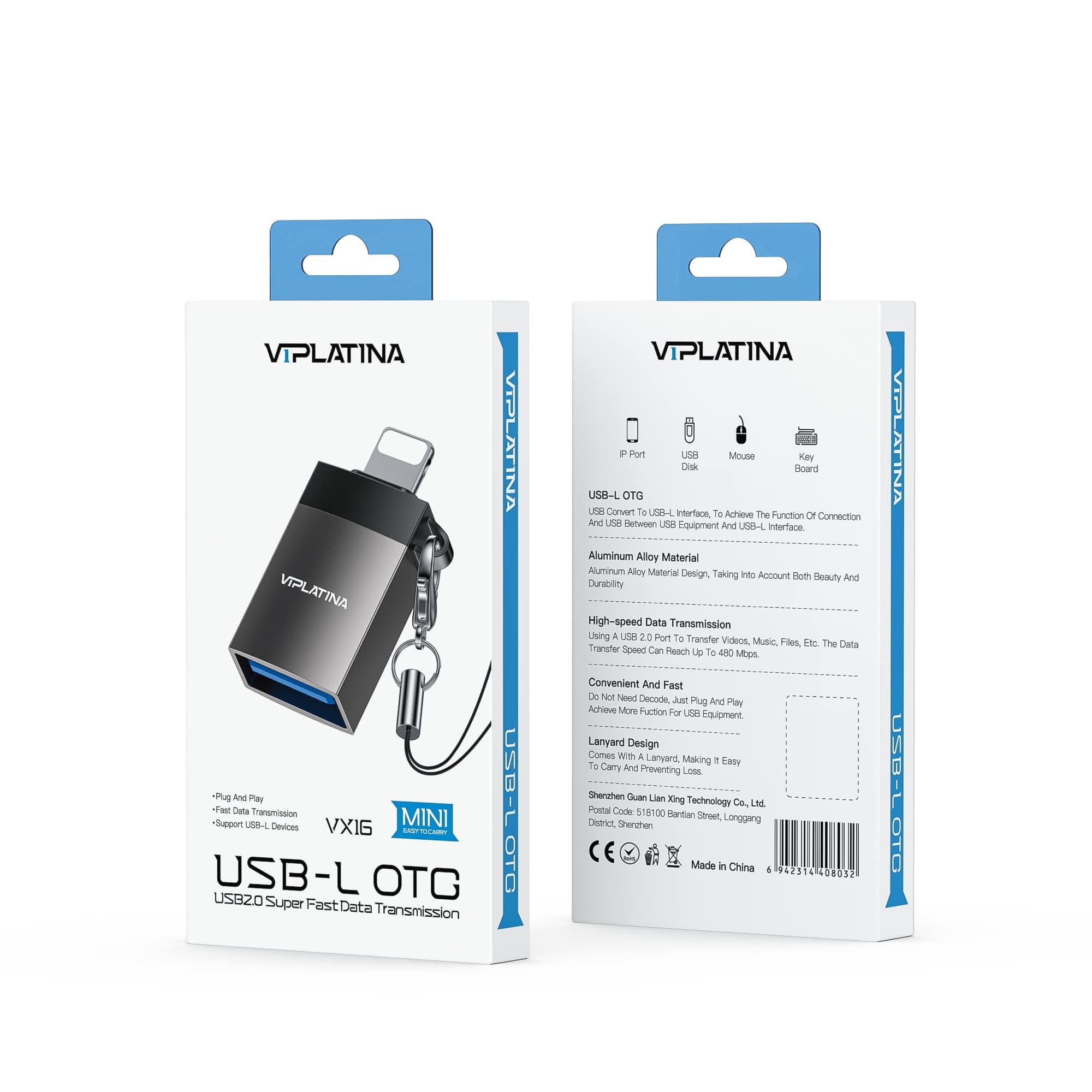 تبدیل لایتنینگ VIPLATINA VX16 OTG — تصویر ۵