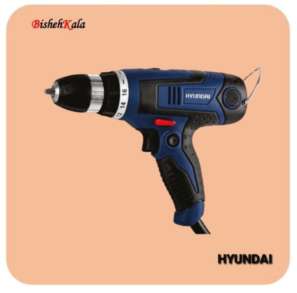 پیچ گوشتی برقی 230 وات تک سرعته اتوماتیک HYUNDAI هیوندای مدل HP231-DD کد(3)