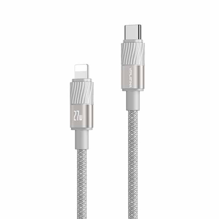 کابل Type-c به لایتنینگ وی آی پلاتینا VIPLATINA BC15 طول 1.2متر 27W