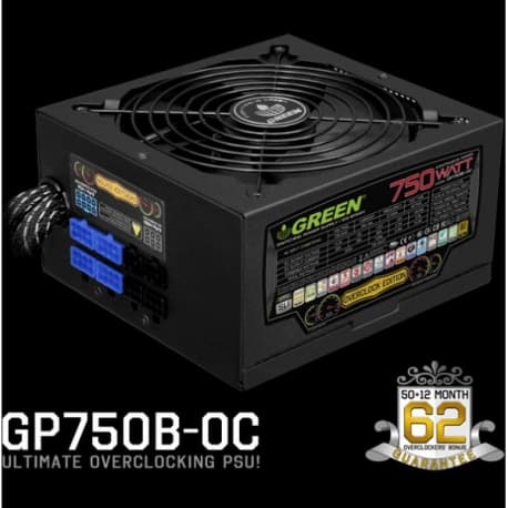 منبع تغذیه کامپیوتر گرین مدل GP750B-OC