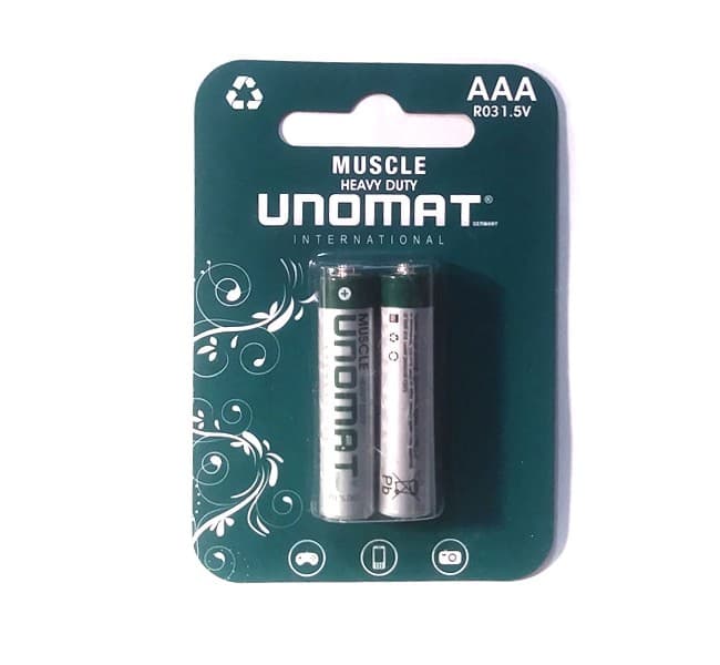 باتری نیم قلم unomat بسته 2 عددی