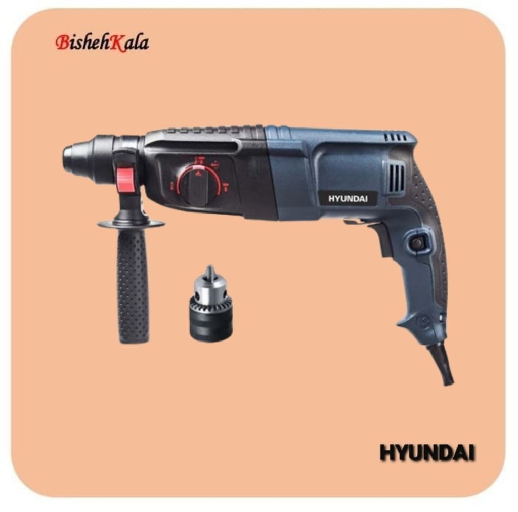 دریل بتن کن سه کاره 800 وات HYINDAI هیوندای مدل HP8029 – EH کد(3)