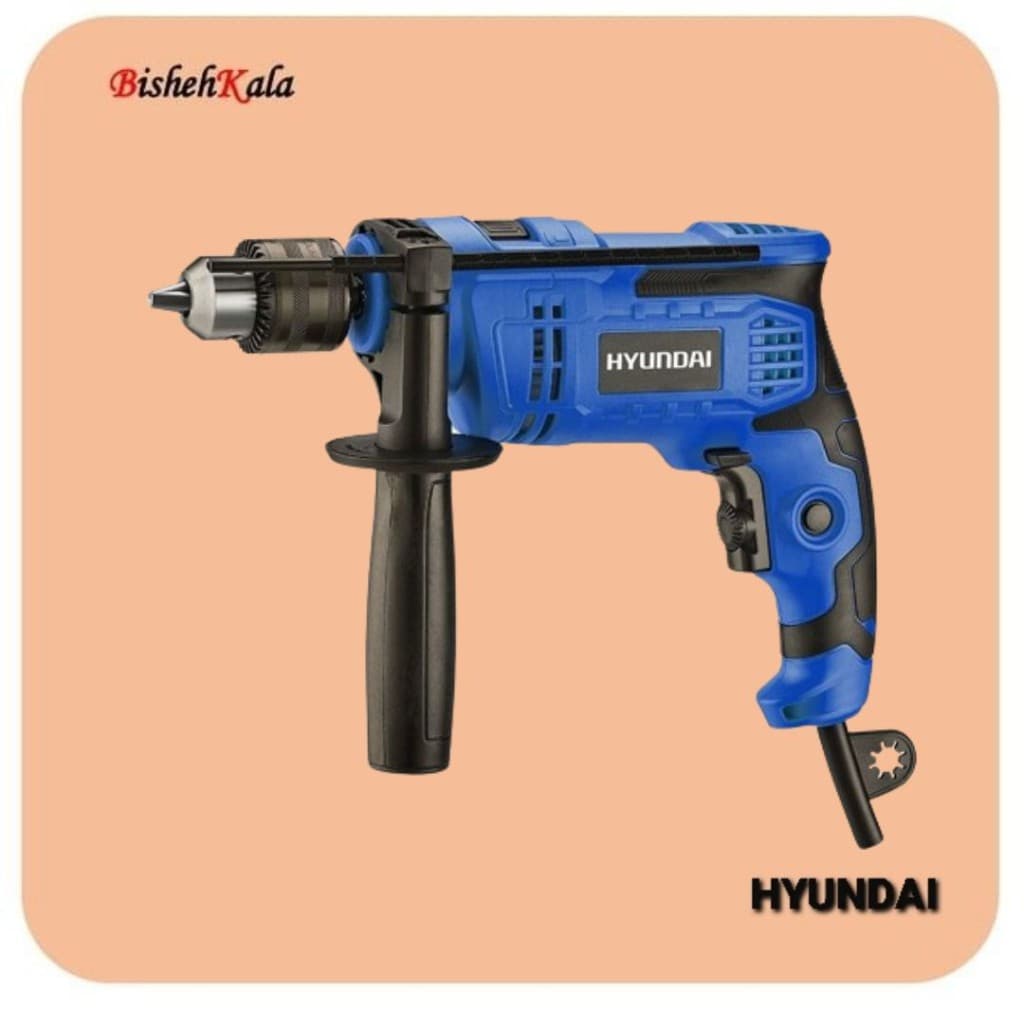 دریل برقی چکشی 720 وات HYUNDAI هیوندای مدل HP7213 کد(3)
