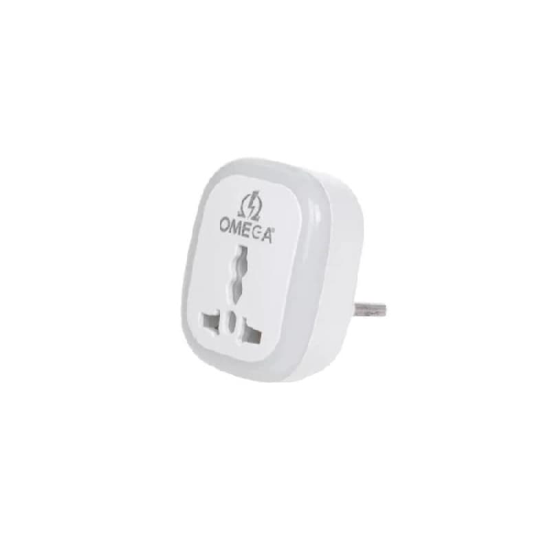 مبدل 3 به 2 چراغ دار سفید امگا مدل M101