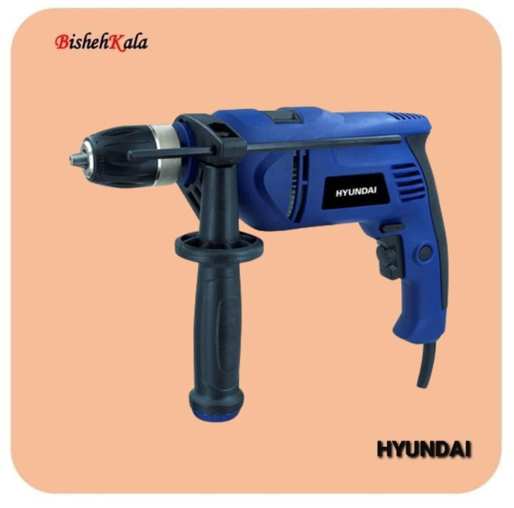 دریل برقی چکشی 850 وات سه نظام اتوماتیک HYUNDAI هیوندای مدل HP853 – A کد(3)