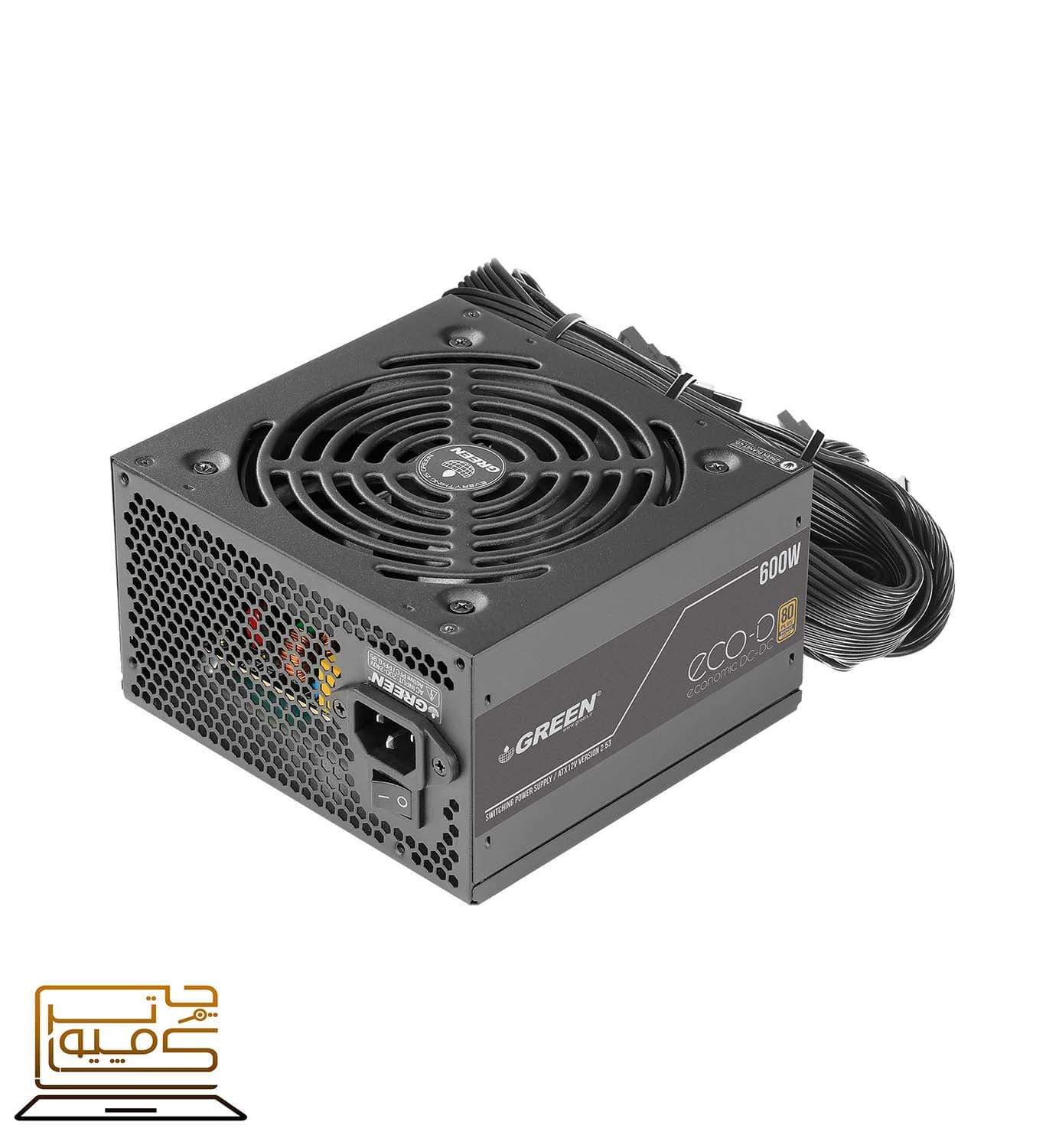 پاور Green GP600A-ECO Rev3.1 Computer Power Supply — تصویر ۲