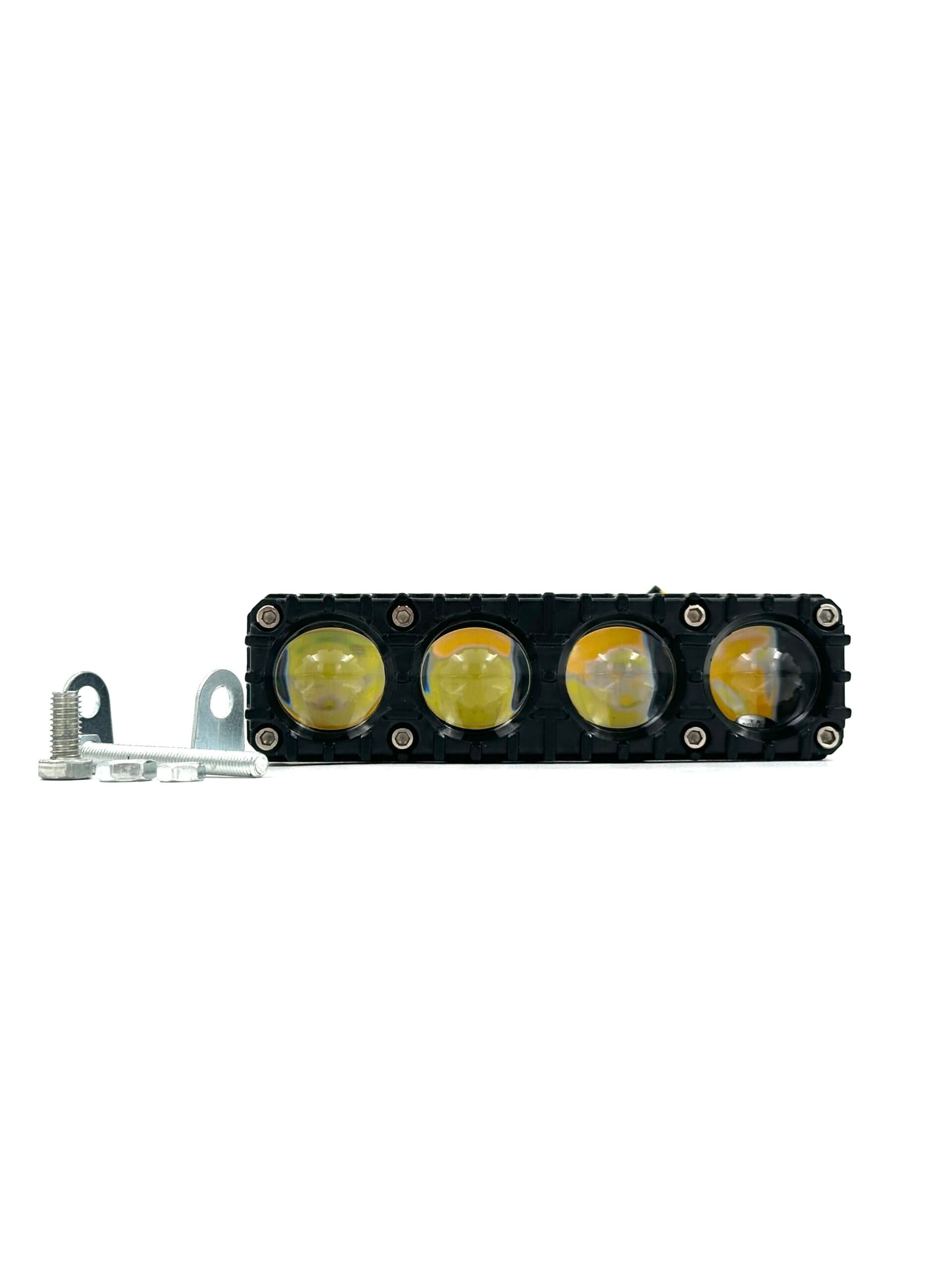پروژکتور LED چهار لنز خطی ساده آفرودی / سه سیم – بسته تک‌عددی — تصویر ۴