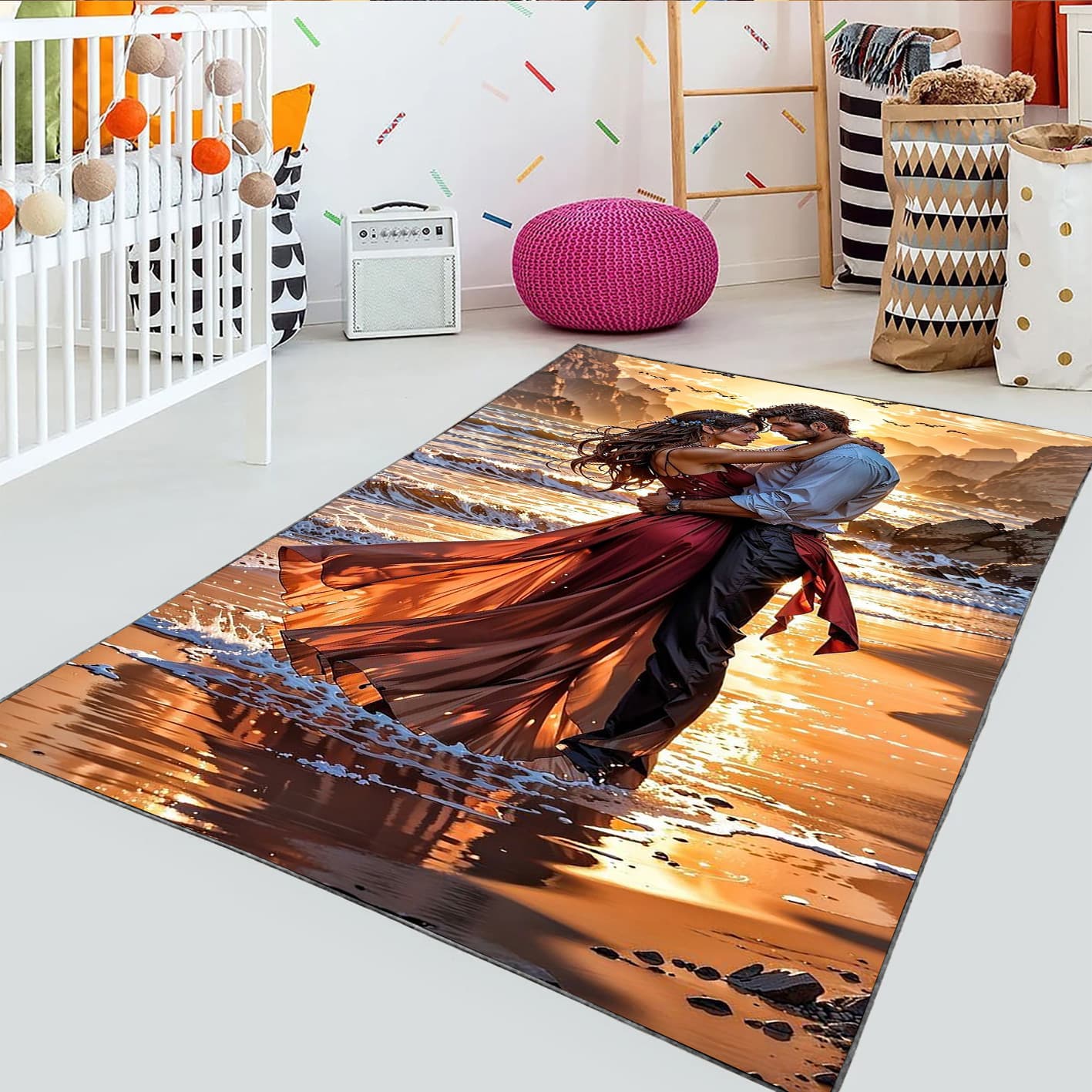 فرشینه اتاق خواب طرح عاشقانه WA-3619