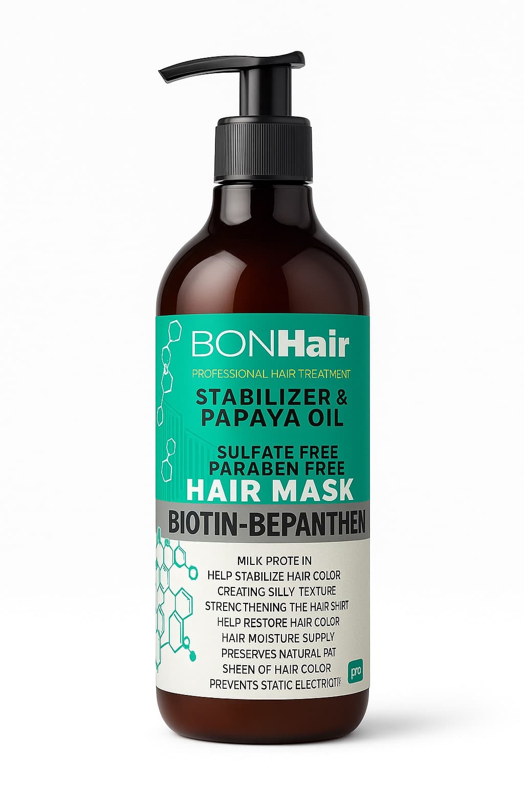 ماسک مو بن‌هیر مدل Stabilizer & Papaya Oil | حجم 500 میل