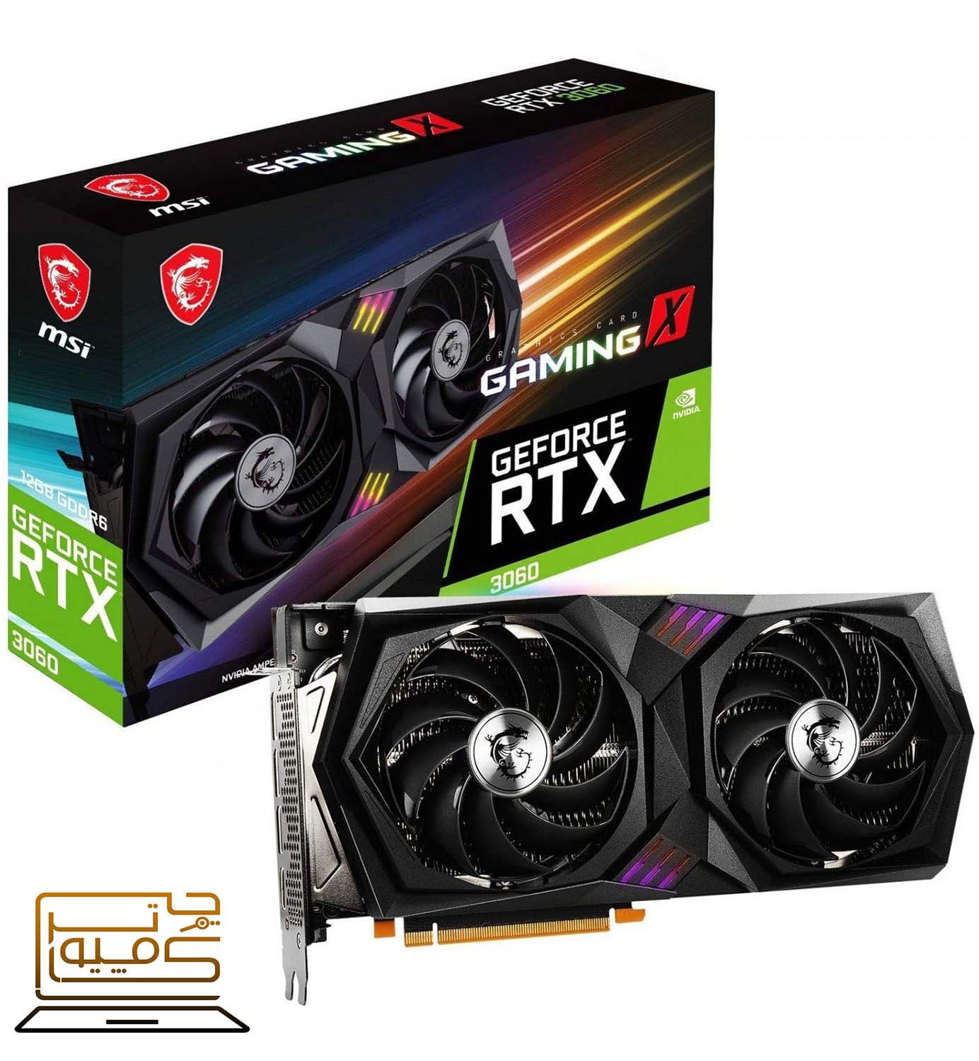 کارت گرافیک ام اس آی MSI RTX 3060 GAMING X 12GB OC D6