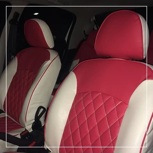 روکش صندلی پژو 206 Peugeot مدل لمسه لوزی برند R-618) ECCCO) — تصویر ۳