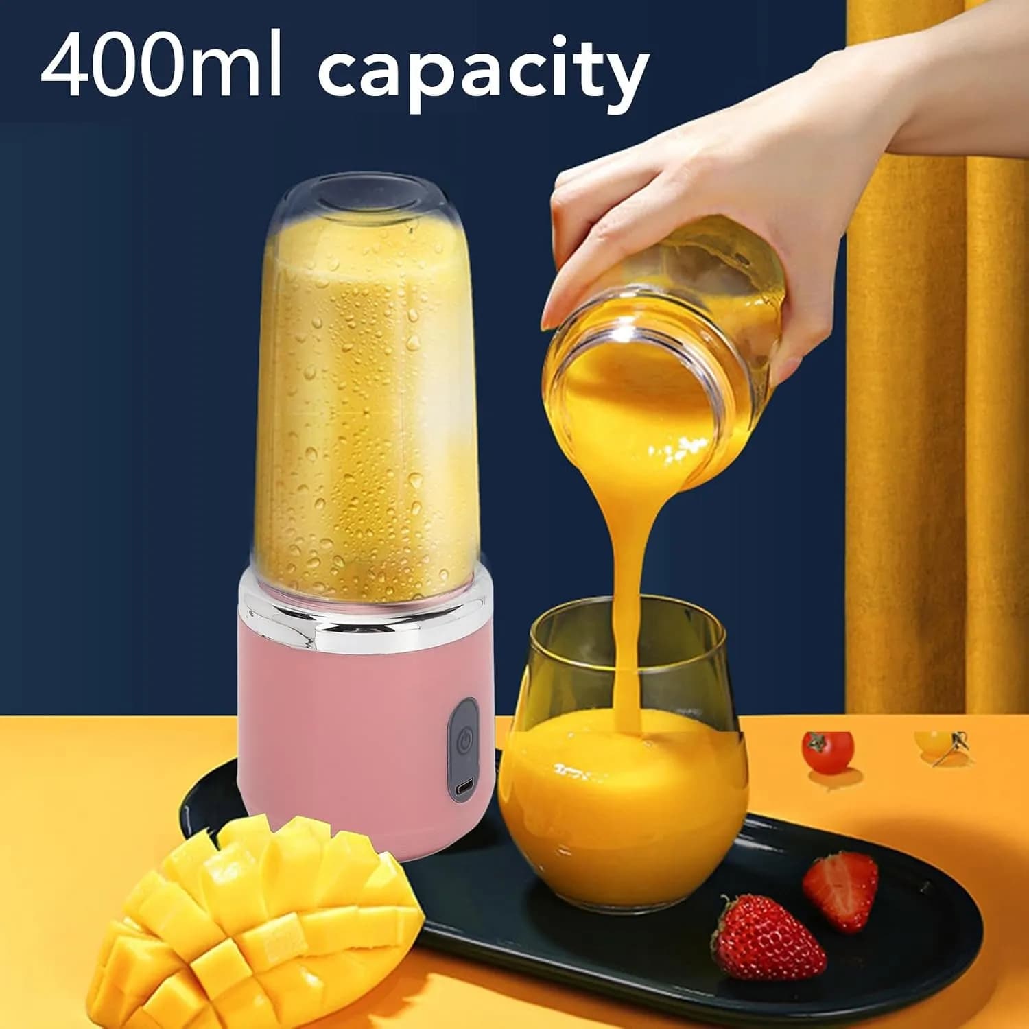 مخلوط‌کن شارژی قابل حمل TITA-DONG مدل Mini Blender برند TITA-DONG مدل YE-07 — تصویر ۶