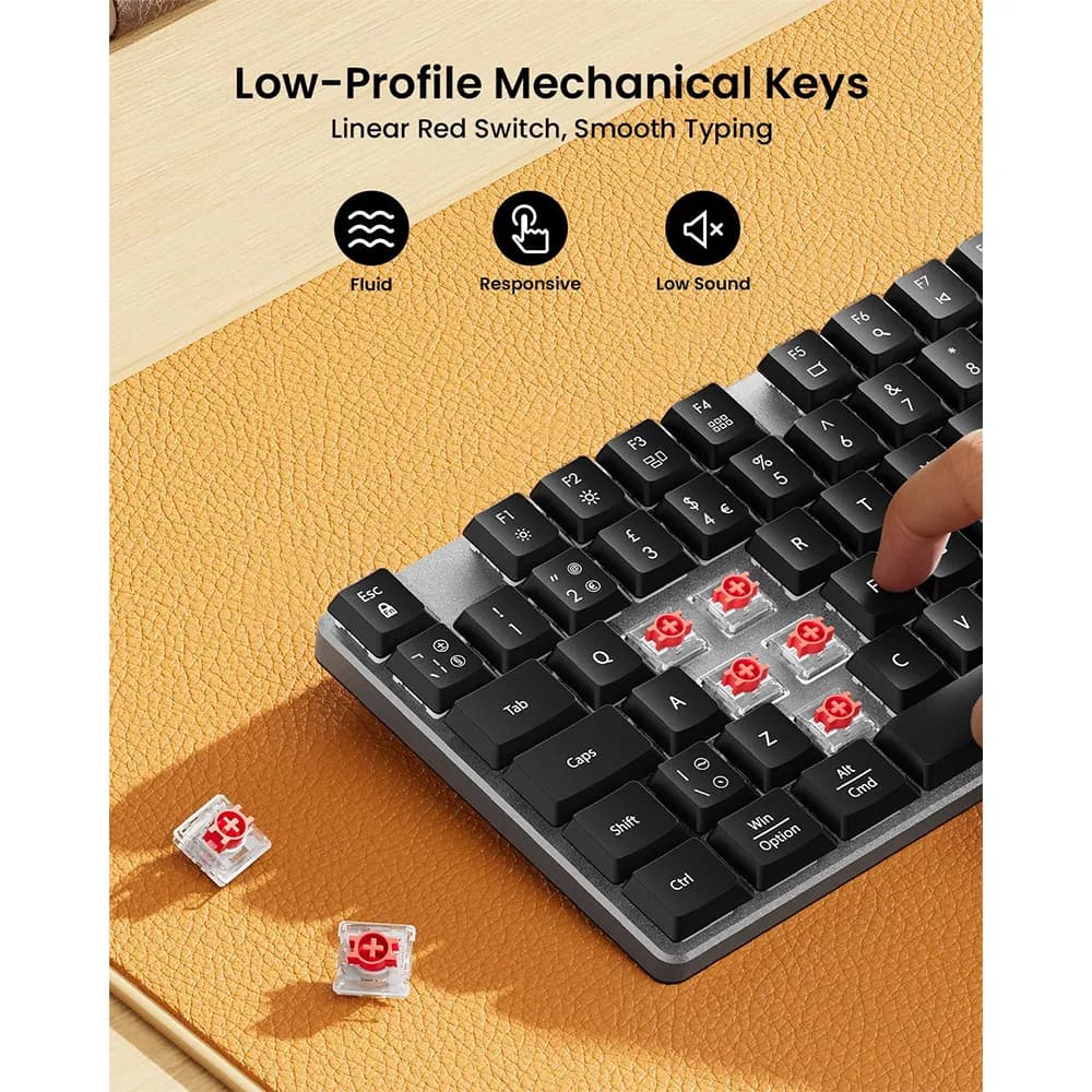 کیبورد و ماوس بی‌سیم مکانیکال برند ProtoArc مدل KM310 — تصویر ۷
