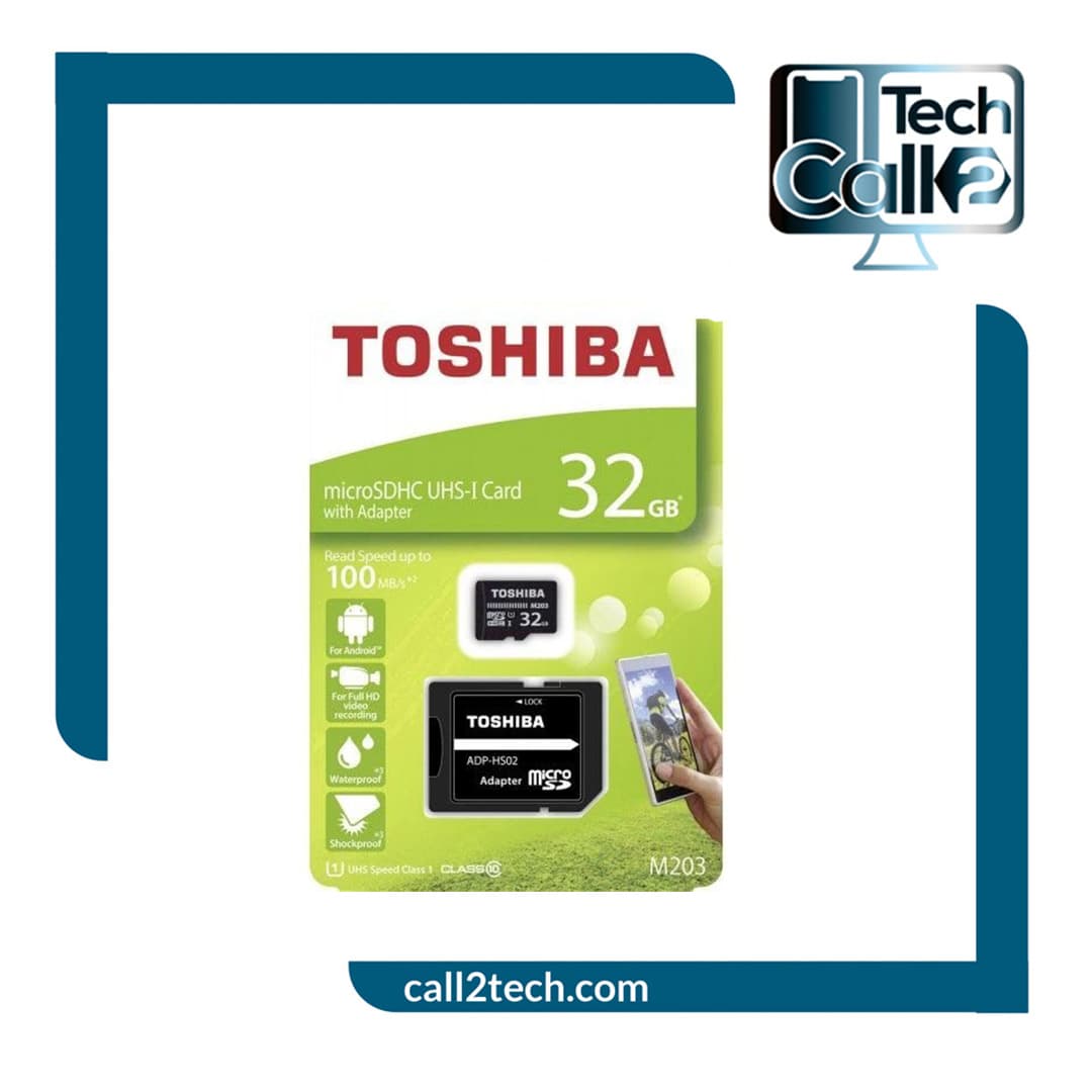 کارت حافظه 32 گیگابایت توشیبا مدل TOSHIBA 32GB microSDHC UHS-I Card