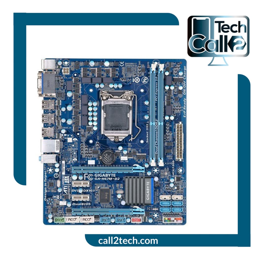 مادربرد گیگابایت مدل GIGABYTE GA-H67M-D2 کارکرده
