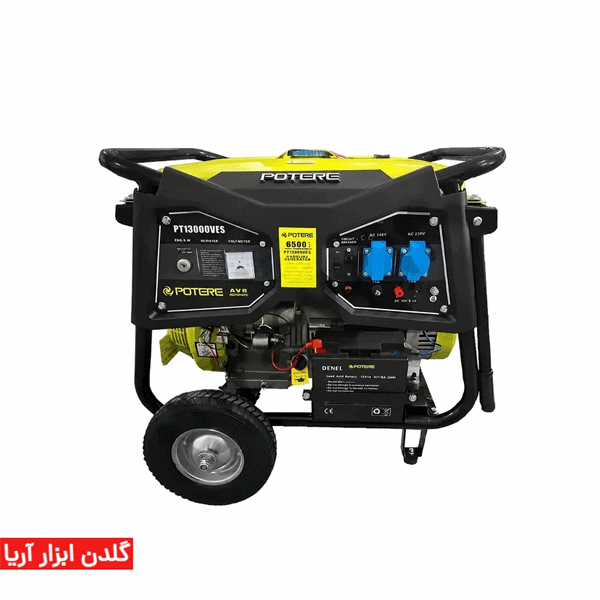موتور برق بنزینی پوتر مدل PT13000VES ظرفیت 6.۵ کیلووات