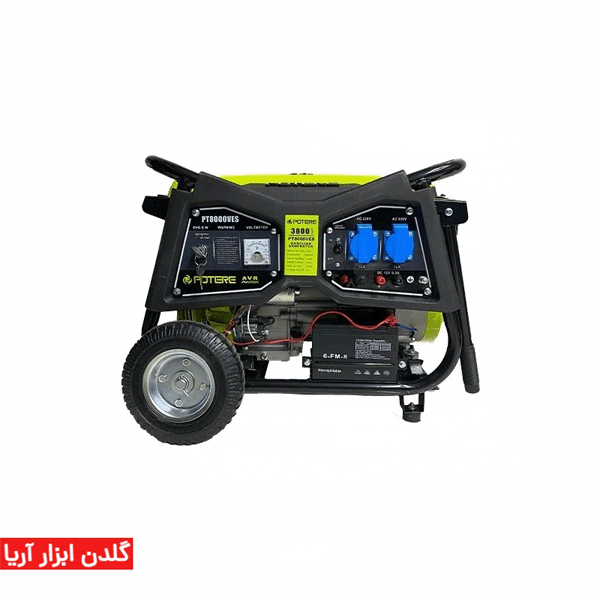 موتور برق بنزینی پوتر مدل PT8000VES ظرفیت 3.8 کیلووات