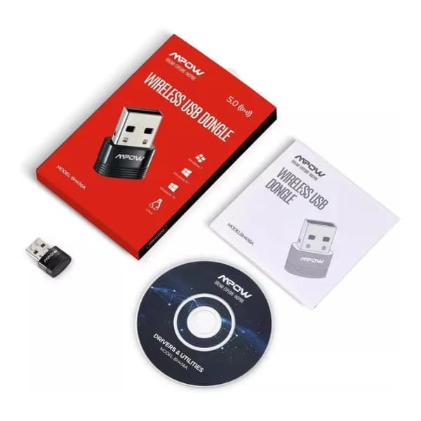 دانگل بلوتوث USB MPOW BH456A | بلوتوث 5.0 برای کامپیوتر و لپ‌تاپ — تصویر ۵