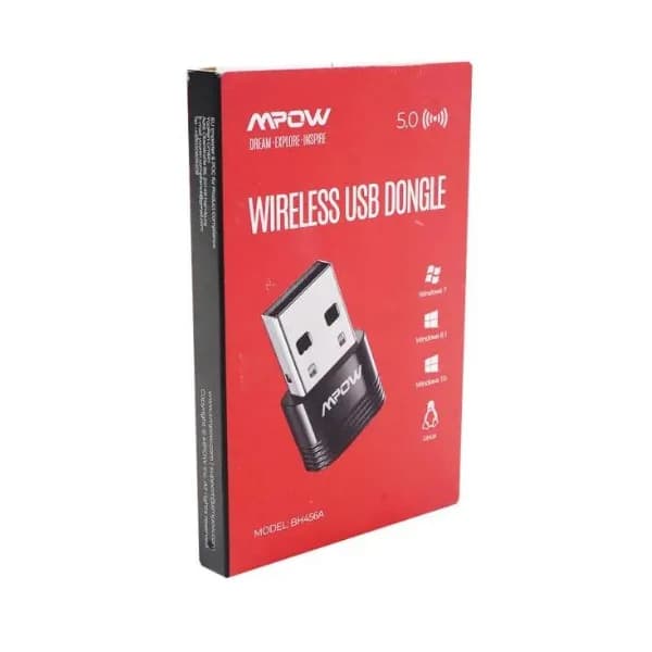 دانگل بلوتوث USB MPOW BH456A | بلوتوث 5.0 برای کامپیوتر و لپ‌تاپ — تصویر ۴