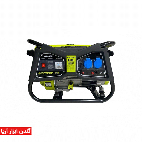 موتور برق بنزینی پوتر مدل PT8000V ظرفیت 3.8 کیلووات